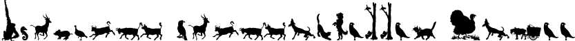 Animal Silhouettes Three font - Animal_Silhouettes_Three.ttf