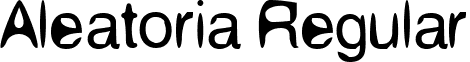 Aleatoria Regular font - Aleatoria-Regular.ttf