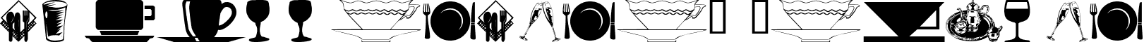 wmdinnerware1 Regular font - wmdinnerware1.ttf