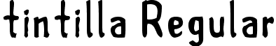 tintilla Regular font - tintilla.ttf