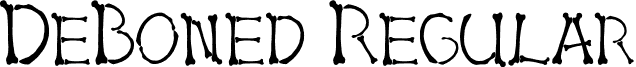 DeBoned Regular font - bu_DeBoned.ttf