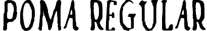 Poma Regular font - Poma_Rg.ttf