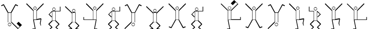 Dancingmen Regular font - Dancingm.ttf