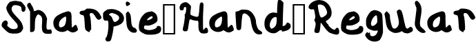 Sharpie Hand Regular font - Sharpie_Hand.ttf