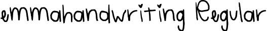 emmahandwriting Regular font - emmahandwriting.ttf