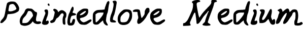 Paintedlove Medium font - Painted_love.ttf