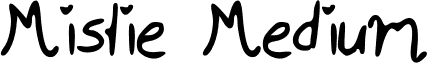 Mistie Medium font - Mistie.ttf