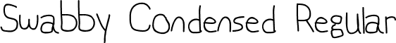 Swabby Condensed Regular font - SwabbyCond_Reg.ttf