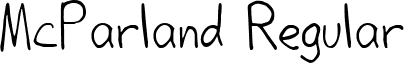 McParland Regular font - McParland.ttf