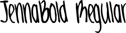 JennaBold Regular font - JennaBold.ttf