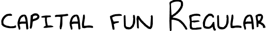 capital fun Regular font - capital_fun.ttf