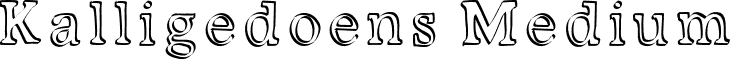 Kalligedoens Medium font - Kalligedoens.otf