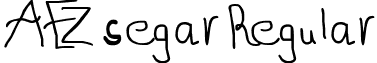 AEZ segar Regular font - AEZ_Segar.ttf