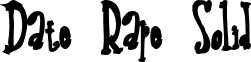Date Rape Solid font - daters.ttf