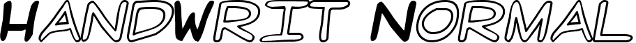 HandWrit Normal font - handwrit.ttf