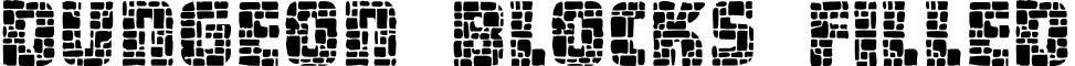 Dungeon Blocks Filled font - design.halloween.Dungeon.ttf