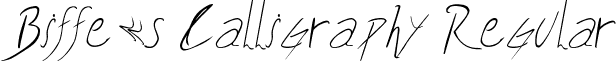 Biffe«s Calligraphy Regular font - Biffe_-_Biffe_s_Calligraphy.ttf