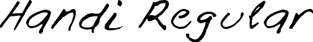 Handi Regular font - handi.ttf