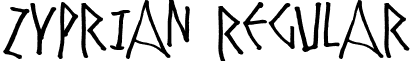 Zyprian Regular font - Zyprian.ttf