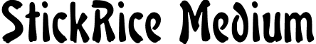 StickRice Medium font - StickRice.ttf