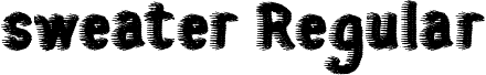 sweater Regular font - sweater.ttf