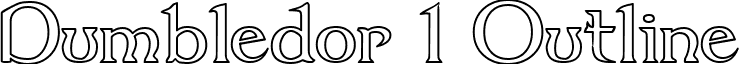 Dumbledor 1 Outline font - dum1out.ttf