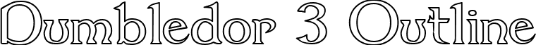 Dumbledor 3 Outline font - dum3out.ttf