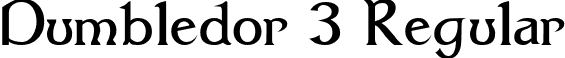 Dumbledor 3 Regular font - dum3.ttf