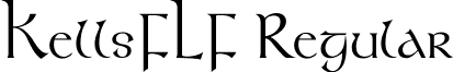 KellsFLF Regular font - KellsFLF.ttf