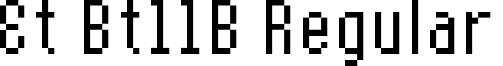 Et Bt11B Regular font - Et_Bt11B.ttf