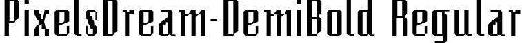 PixelsDream-DemiBold Regular font - PixelsDream-DemiBold.ttf