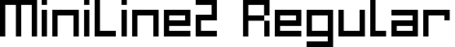 MiniLine2 Regular font - MiniLine2.ttf