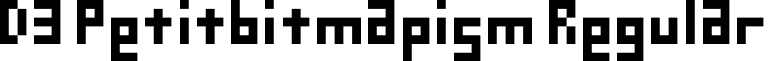 D3 Petitbitmapism Regular font - d3petitbitmapism.ttf