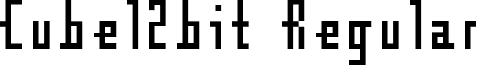 Cube12bit Regular font - cube12bi.ttf