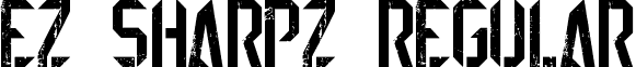 EZ Sharpz Regular font - EZ Sharpz.ttf