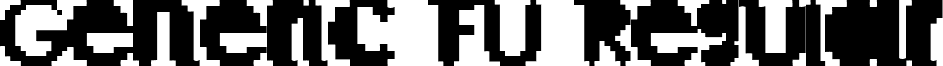 Generic FU Regular font - genef.ttf
