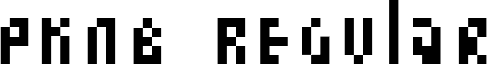 pKNB Regular font - pknb.ttf