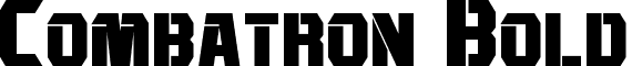 Combatron Bold font - Combatron Bold.otf