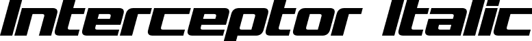 Interceptor Italic font - Interceptor Italic.otf