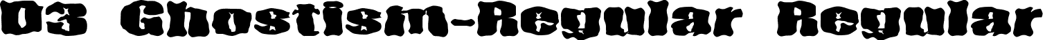 D3 Ghostism-Regular Regular font - D3Ghostism.ttf