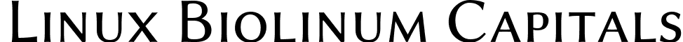 Linux Biolinum Capitals font - LinBiolinum_aS.ttf