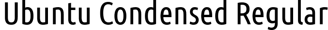 Ubuntu Condensed Regular font - Ubuntu-C.ttf