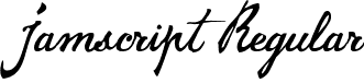 Jamscript Regular font - Jamscript_TRIAL.ttf