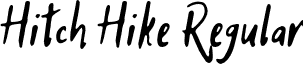 Hitch Hike Regular font - Hitch-hike.otf