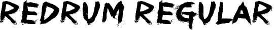 REDRUM Regular font - REDRUM.otf