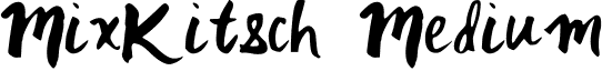 MixKitsch Medium font - MixKitsch.ttf