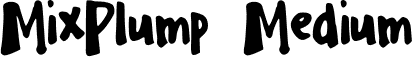 MixPlump Medium font - MixPlump.ttf