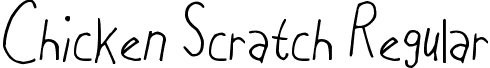 Chicken Scratch Regular font - Chicken_Scratch.ttf