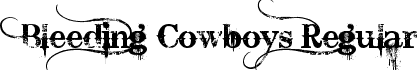 Bleeding Cowboys Regular font - dahot2.Bleeding_Cowboys.ttf