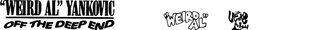 Weird Al Yankobats font - Yankobats.ttf